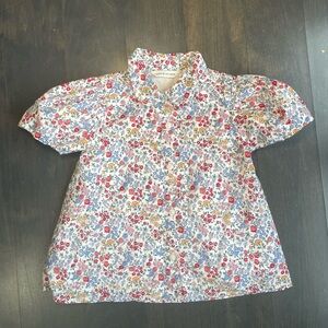 Janie & Jack Girls Floral Shirt Size 4
